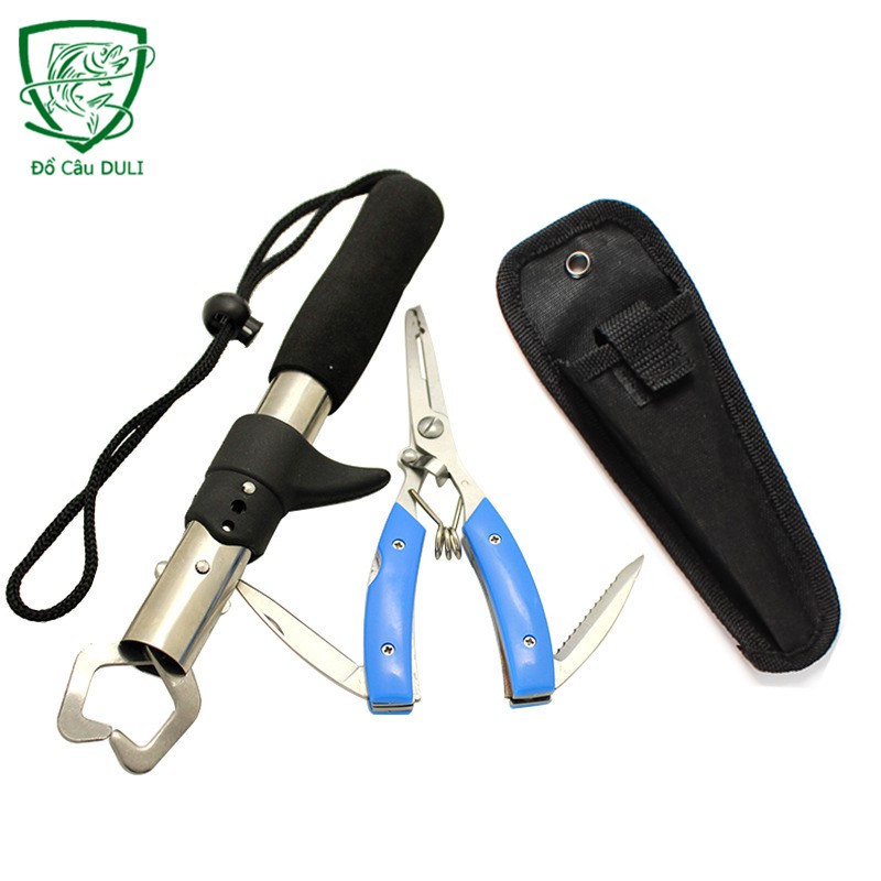 Bộ Kìm Kẹp Cá Đa Năng gỡ lưỡi câu kẹp cá lóc PK-12 ( hàng đẹp y hình ) Kích thước chính xác của sản phẩm là: Kìm Cá B loại lớn Cam kết bảo hành đổi trả trong 2 tuần đầu