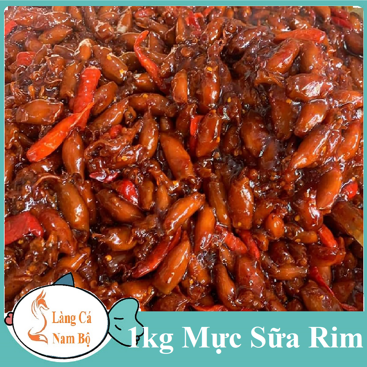 Mực sữa rim thơm ngon siêu hao cơm- làng cá nam bộ