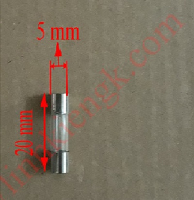 Bộ 10 cầu chì ống 5x20 - 5a