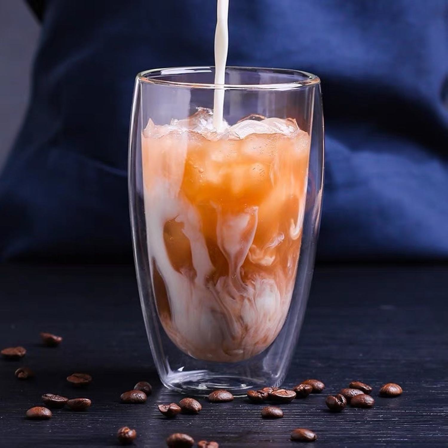 Cốc thủy tinh 2 lớp 80ml - 250ml - 350ml - 450ml (Thủy tinh chịu nhiệt Borosilicat)