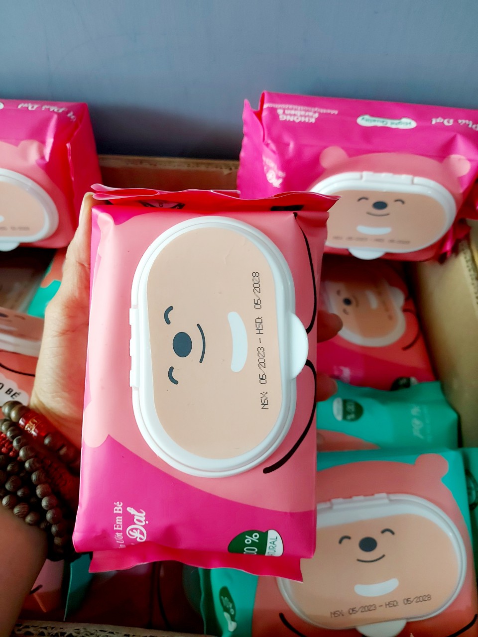Khăn Ướt Không Mùi Baby Phú Đạt 120 tờ 500gr Date 2026