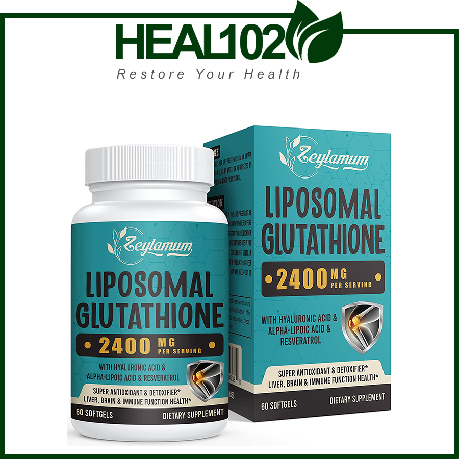 Liposomal Glutathione 2400mg Zeylamum - Viên uống Glutathione chống lão  hóa, trắng da, đào thải độc tố, bảo vệ gan và tăng cường hệ miễn dịch -  HEAL102