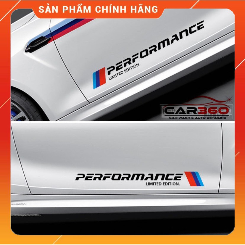 ⚡️ TQ⚡️Sticker Dán Cửa Xe Ô Tô Siêu Đẹp Đậm Phong Cách PERFOMANCE Tặng Kèm Dụng Cụ Dán Tiện Lợi