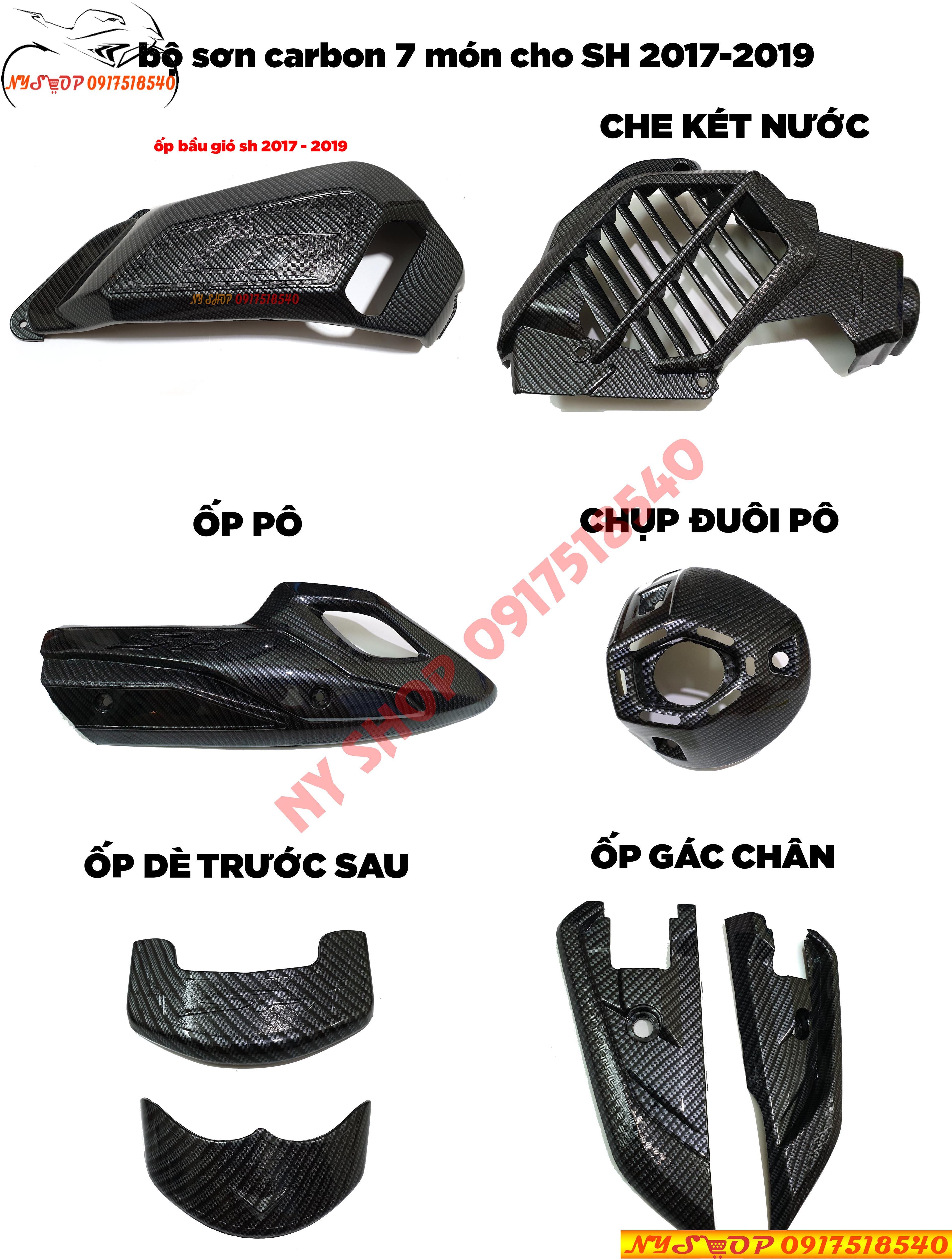 COMBO 11 MÓN CARBON CHO SH 2017 - 2019 (TẶNG BỌC SILICON SMK)