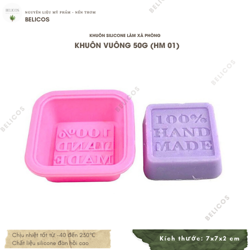 Khuôn Silicone làm xà phòng handmade