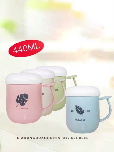 Cốc Nhựa Có Nắp Cao Cấp 5492