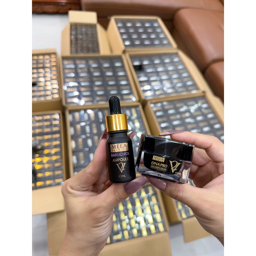 Kem Face Collagen Cá Hồi V2 Meea Và Tinh Chất [Full Size 10g và 30g]