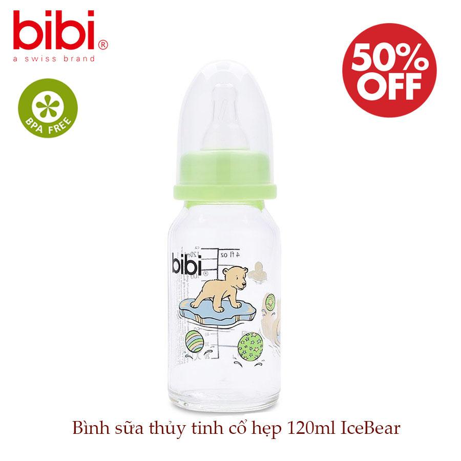 Bình sữa thủy tinh BIBI 120ml