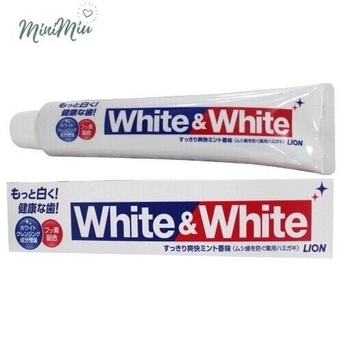 [HCM]Kem đánh răng làm trắng LION White & White 150g (Nhật Bản)- MiniMiu