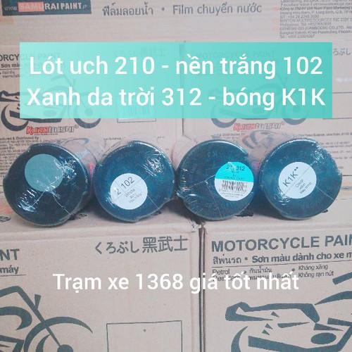 Sơn samurai combo sơn xịt màu xanh da trời 312 gồm 4 chai