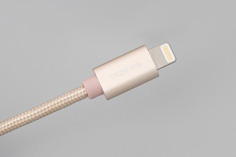 [HCM]Cáp Lightning MFI 2 m Mbest DS28-WB Gold