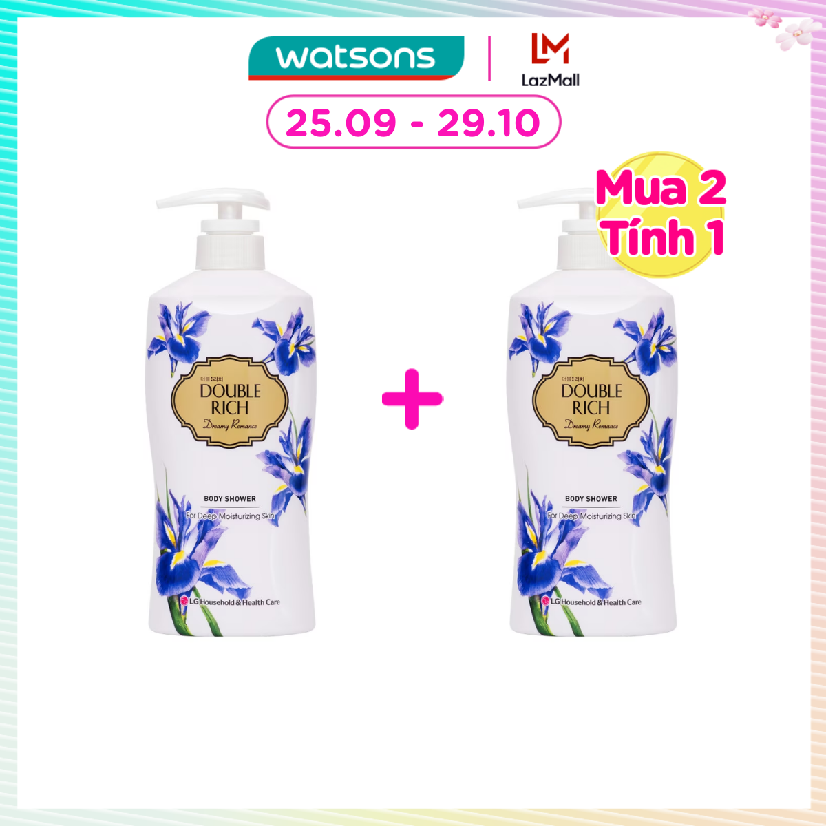 Sữa Tắm Double Rich Hoa Iris 800g