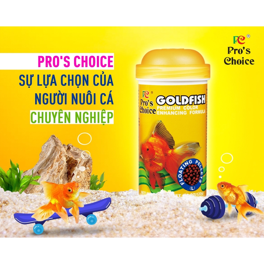 Thức ăn cá vàng Pro's Choice Goldfish, Cám nổi cho cá vàng