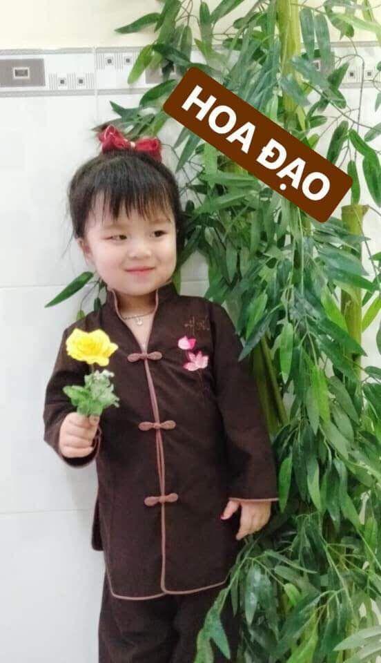 [HCM]Đồ lam đi chùa bé gái - Mẫu cổ tàu