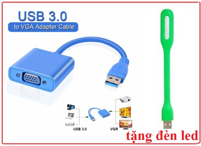 Cáp chuyển usb 3.0 to vga/ usb 3.0 ra vga
