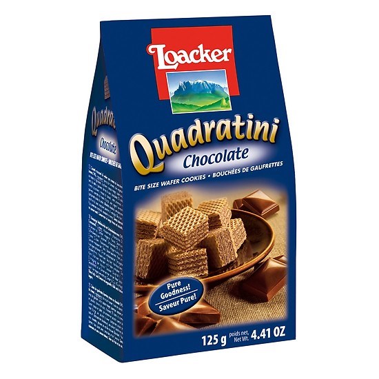 Bánh Xốp Loacker Quadratini 125gr 4 vị