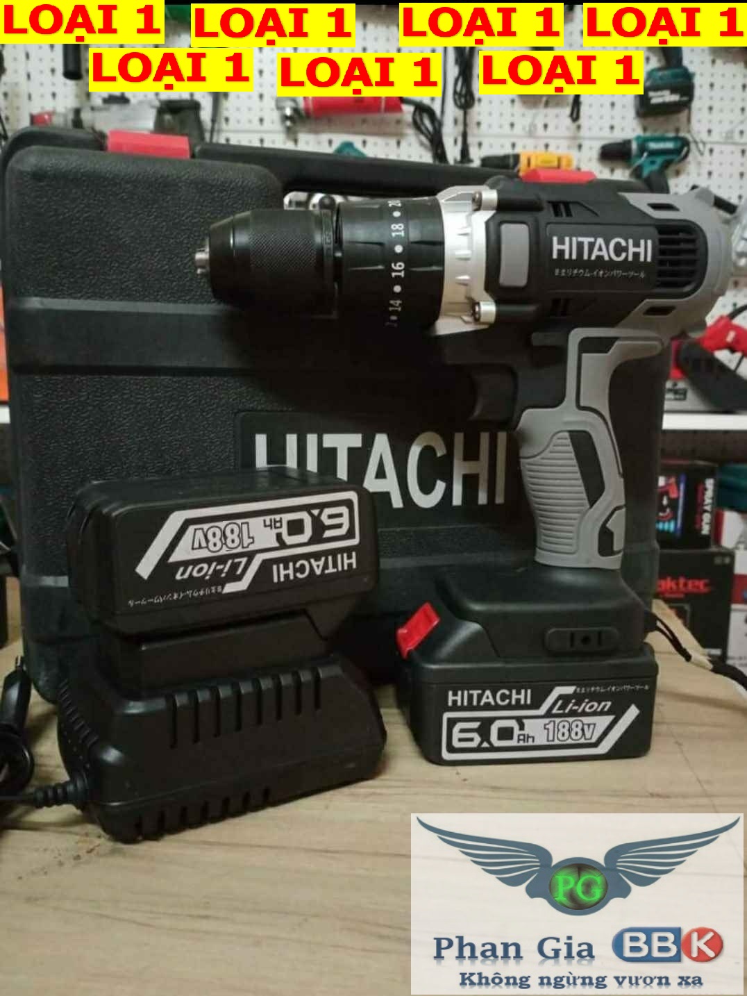 THÂN MÁY KHOAN PIN HITACHI 188V