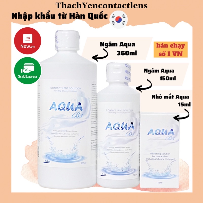 [Kính Áp Tròng] Nước Ngâm và Nhỏ Mắt Lens