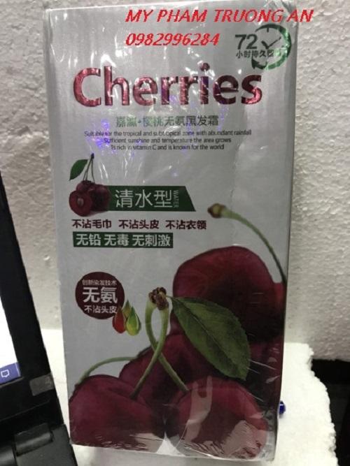 Nhuộm tóc đen Cherries chuyên gia phủ tóc bạc