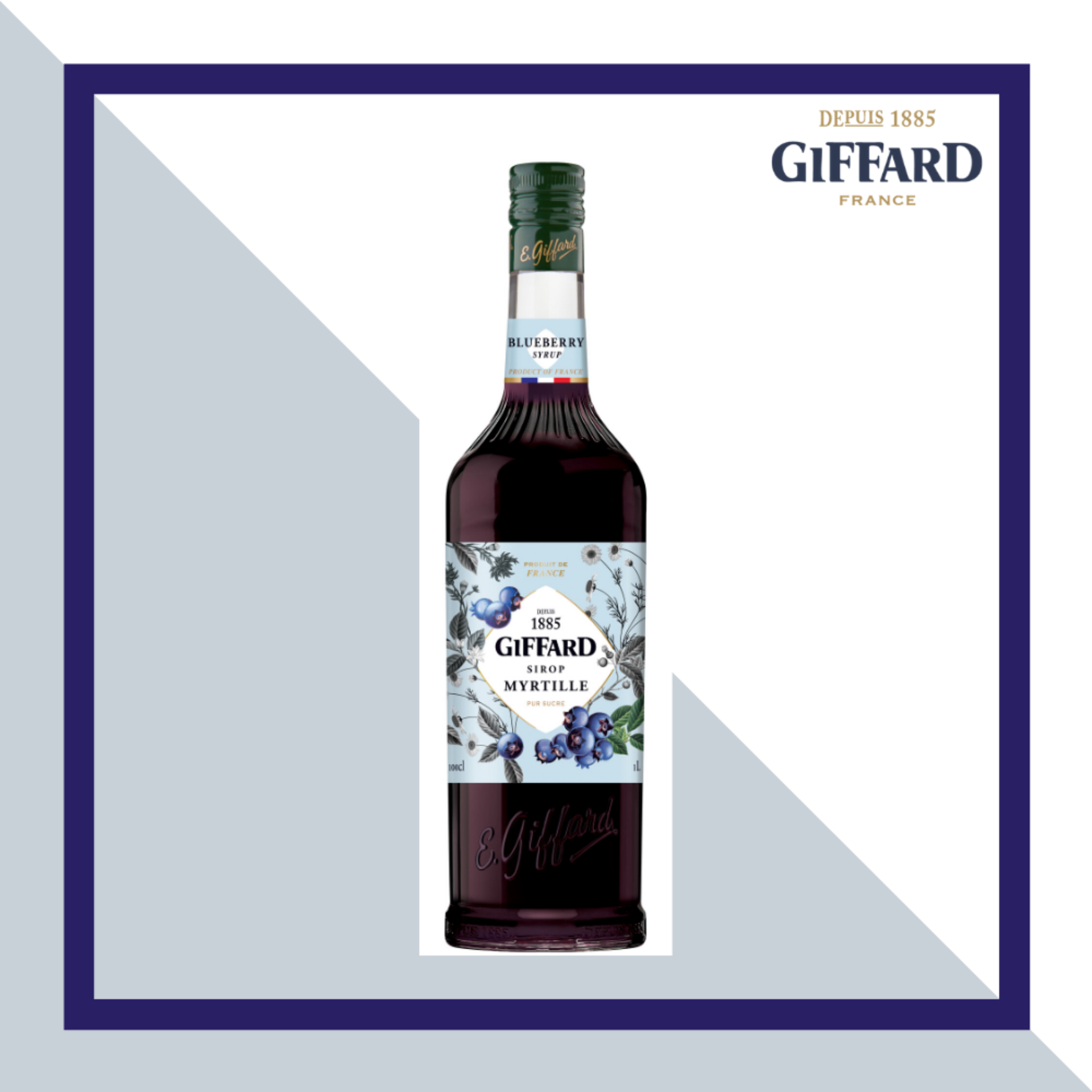 Siro Việt Quất (Myrtille blue berry Syrup) 1000ml Giffard Vietnam