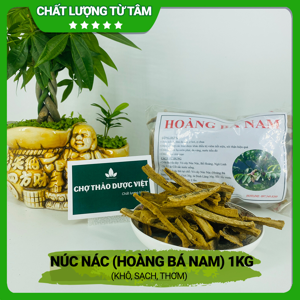 Dried Nuc Nac Tree Bark 1kg, Hoang Ba Nam, Shredded Nuc Nac, Fragrant, Clean - Viet Herbal Market