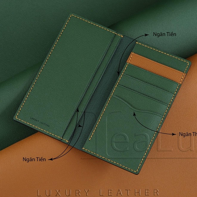 Ví Dài Mini Da Epsom Handmade Lealux Mini Epsom Wallet 4