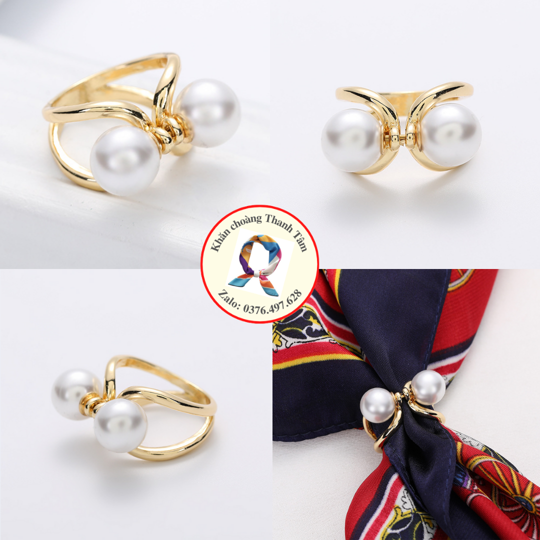 Khuy cài khăn- nút thắt khăn lụa làm nơ tạo kiểu đa năng hottrend