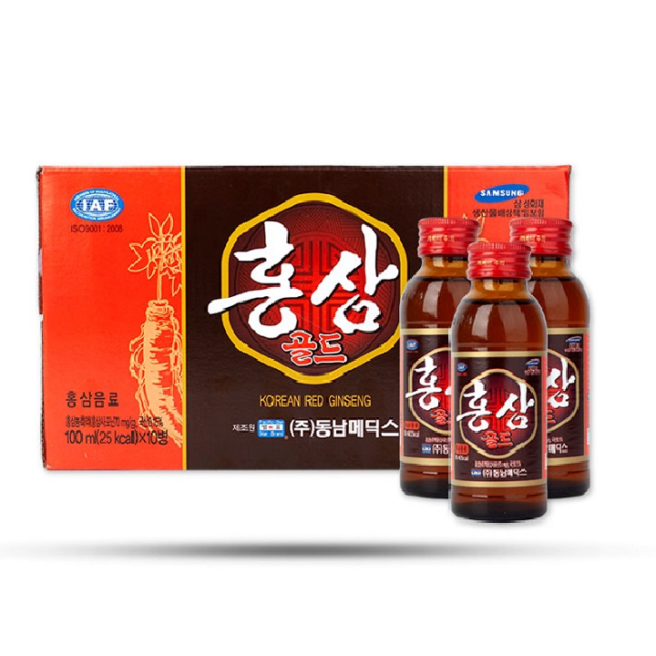 Nước hồng sâm Hàn Quốc Red Ginseng [Hộp 10 chai]