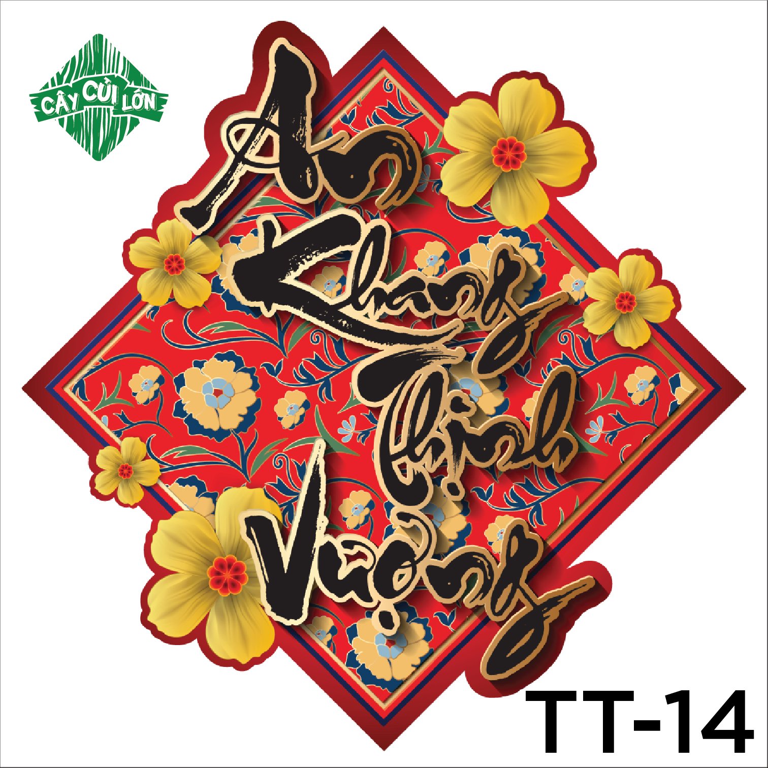 SET 10 TẤM TEM TẾT 8.5X8.5CM