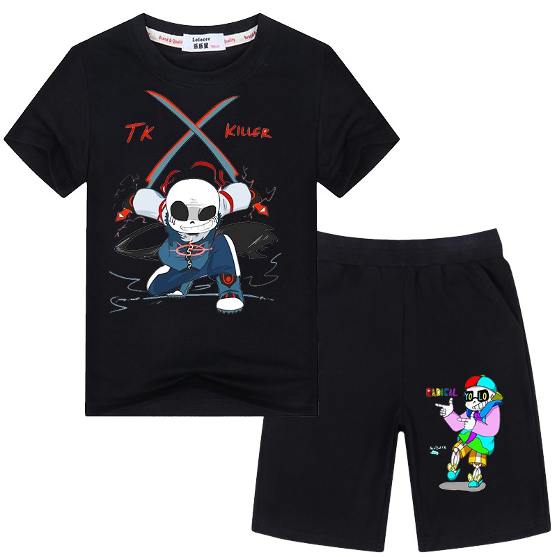 Hot combo bộ quần áo game undertale nhân vật bé sans độc đáo tặng kèm nón