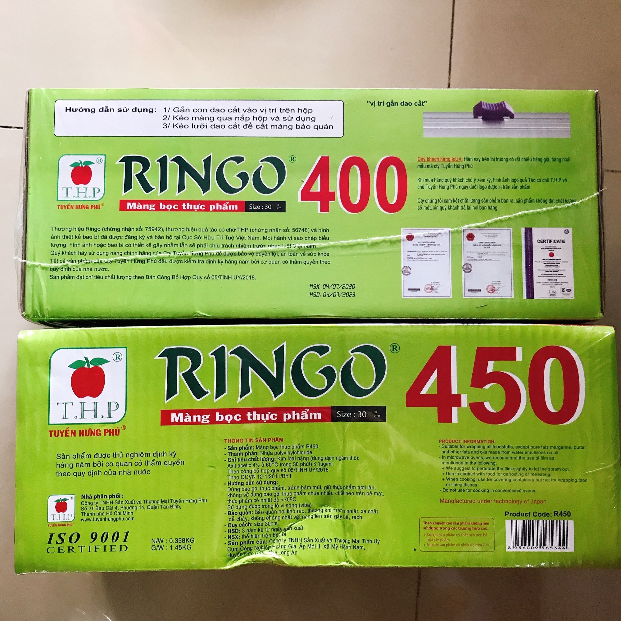 Màng bọc thực phẩm Ringo Xanh (30cm)