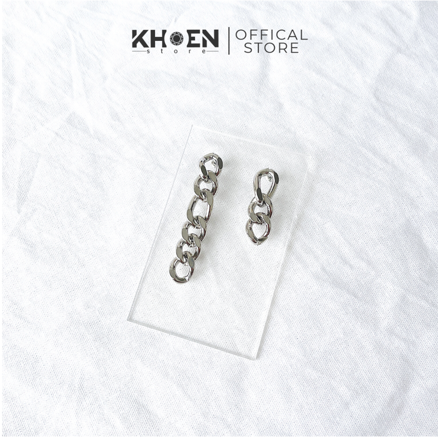 Bông tai nữ Xích ngắn dài (đôi) - Khoen store