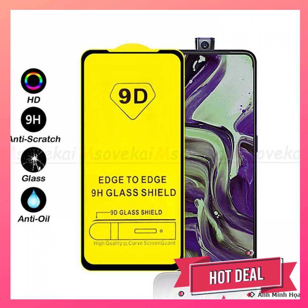 Kính cường lực full màn cho Samsung A20 (đen)