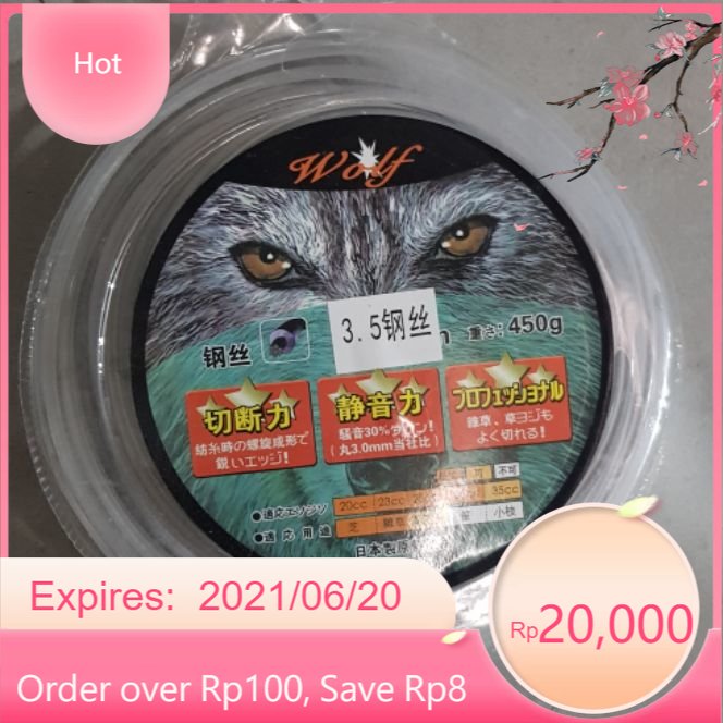 Cước cắt cỏ nõi thép Siêu bền 3.5li ảnh thật 100%