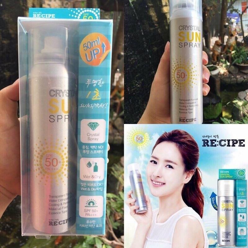 Xịt chống nắng crystal sun spray Hàn Quốc 150ml