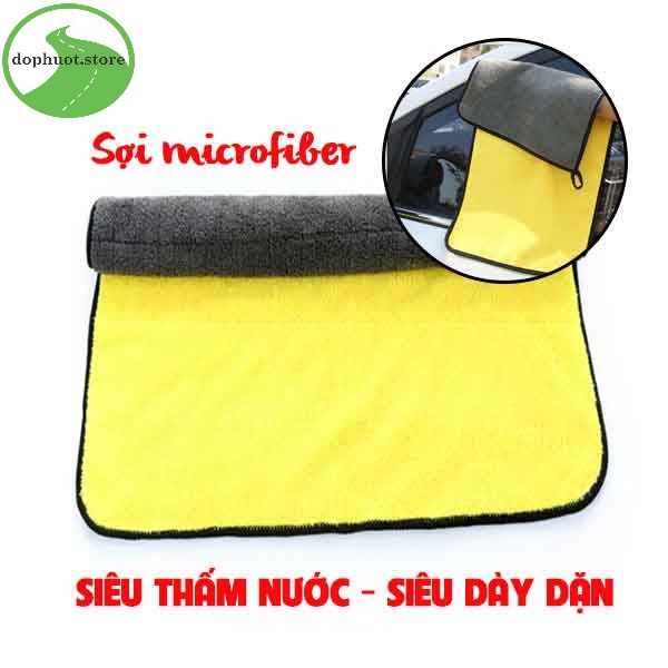 Khăn Lau Đa Năng Microfiber 2 lớp