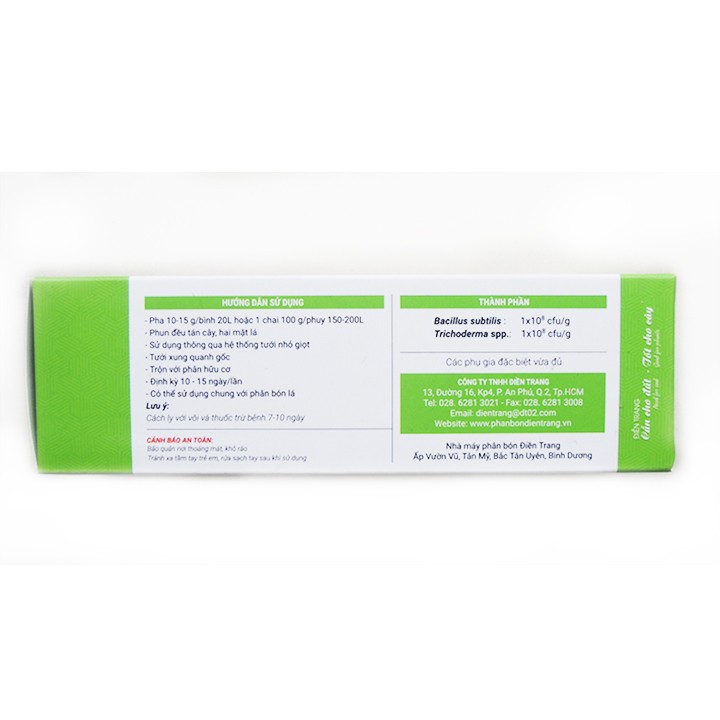 CHẾ PHẨM SINH HỌC TRICHODERMA BACILLUS TRICHO-5B 50GR ChacNguyenshop