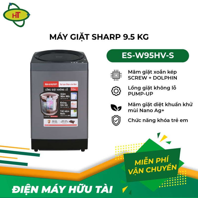 Bảng giá Máy giặt Sharp 9.5 Kg ES-W95HV-S Điện máy Pico