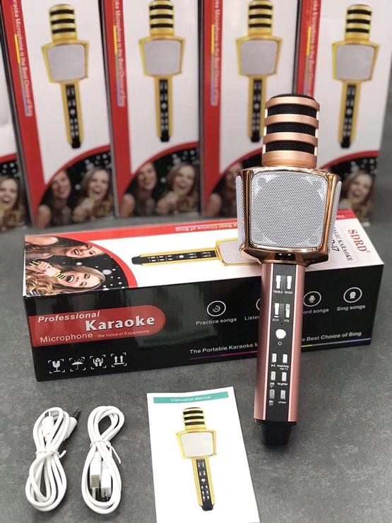 [HCM][SALE GIÁ SỐC] Micro Karaoke Micro Không Dây Micro Karaoke Bluetooth3 IN 1 SD17