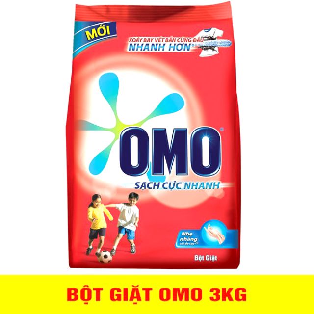 BỘT GIẶT OMO 3kg.