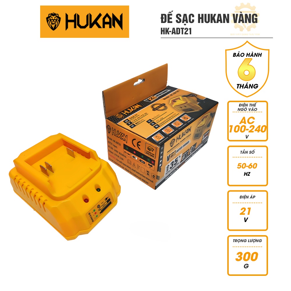 Đế sạc hukan hk-adt21 21v dùng cho máy bulong máy khoan