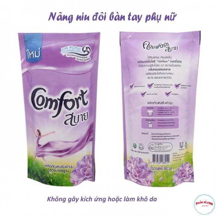 Nước Xả Vải Comfort Thái Lan Dạng Túi 580ml - Đỏ