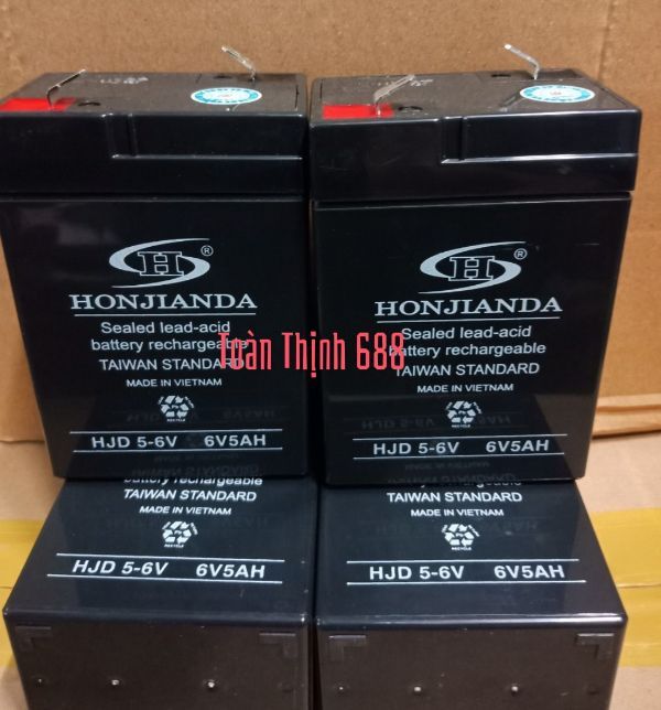 [HCM]Bình ắc quy khô 6v 5Ah Honjianda 1c