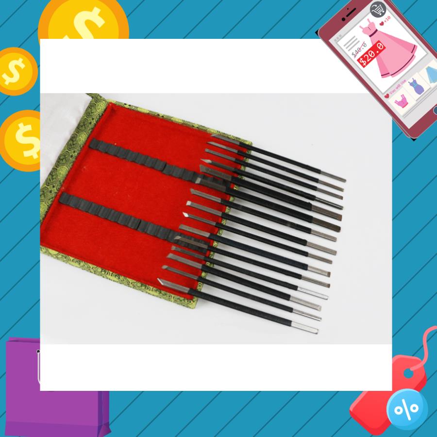 Bộ dao khắc ấn triện (có thể khắc ấn đá và ấn gỗ)