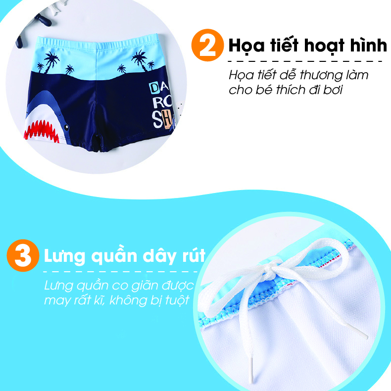 QUẦN BƠI MÃ 015 CỰC MODEL DANH CHO  BÉ TRAI