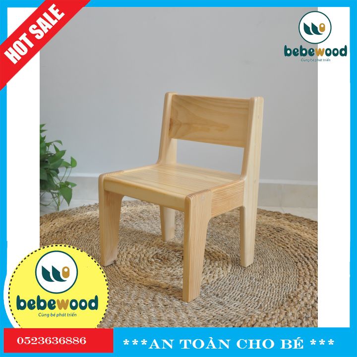 Ghế Mầm Non Kina Gỗ Cao Cấp - Bebewood