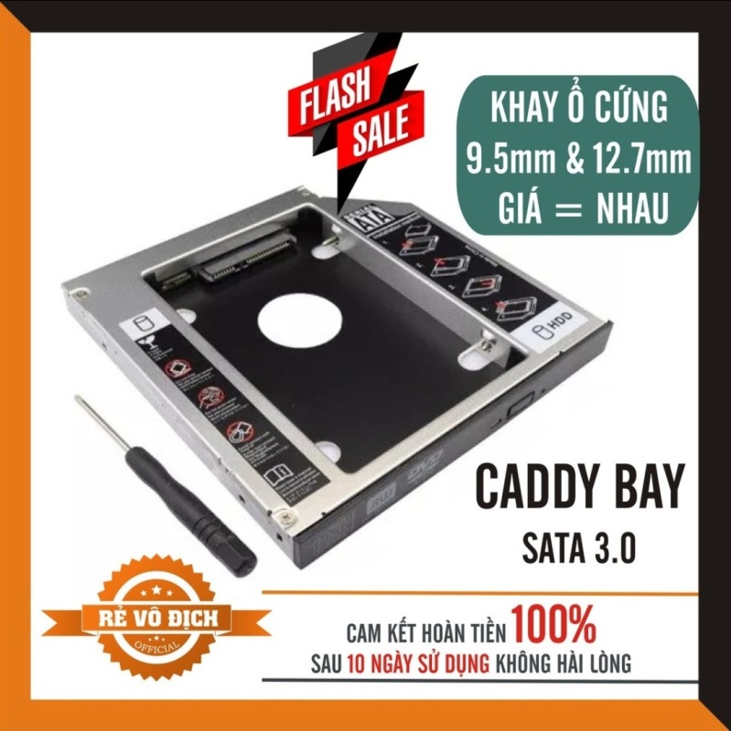 Bảng giá Khay Ổ Cứng Caddy Bay HDD SSD SATA 3 9.5mm 12.7mm - Giải Pháp Lắp Ổ Cứng Thứ 2 cho Laptop Phong Vũ