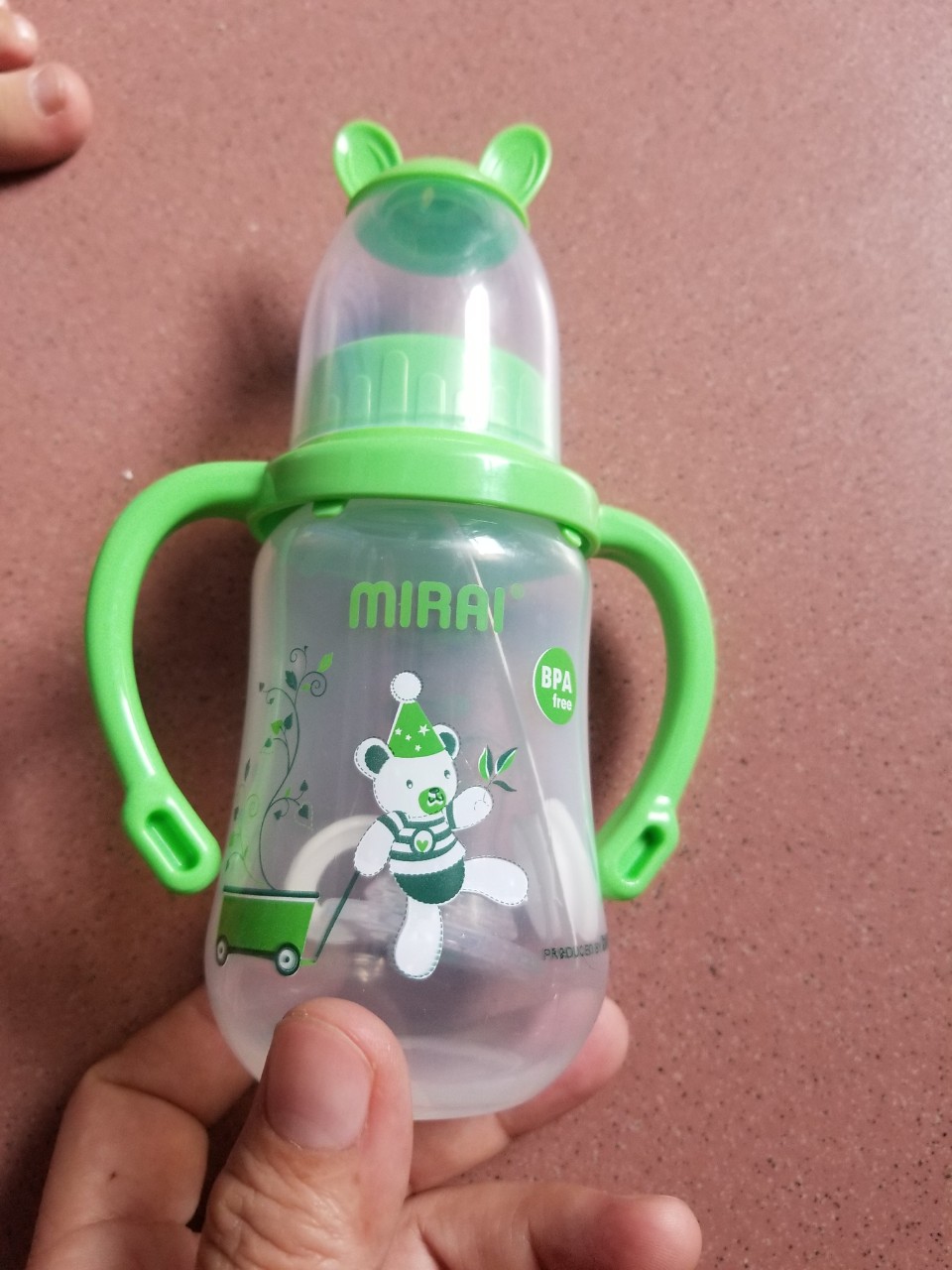 Bình uống sữa có quai cầm van chống sặc 150ml hiệu Duy Tân