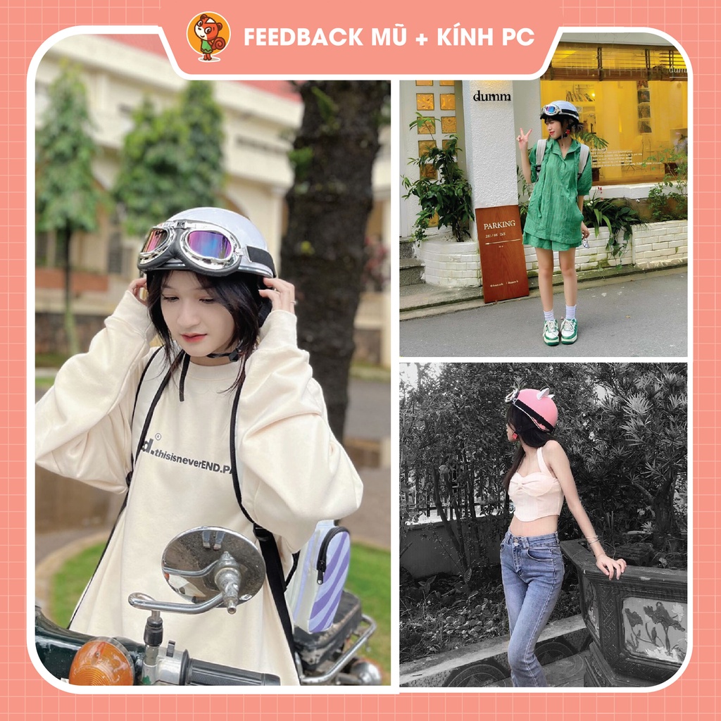 Kính phi công, Kính UV trang trí mũ bảo hiểm