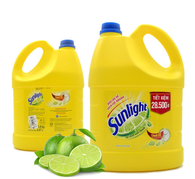 Nước rửa chén bát sunlight chanh 3,8kg/1 can